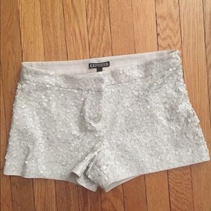 Express sequin shorts